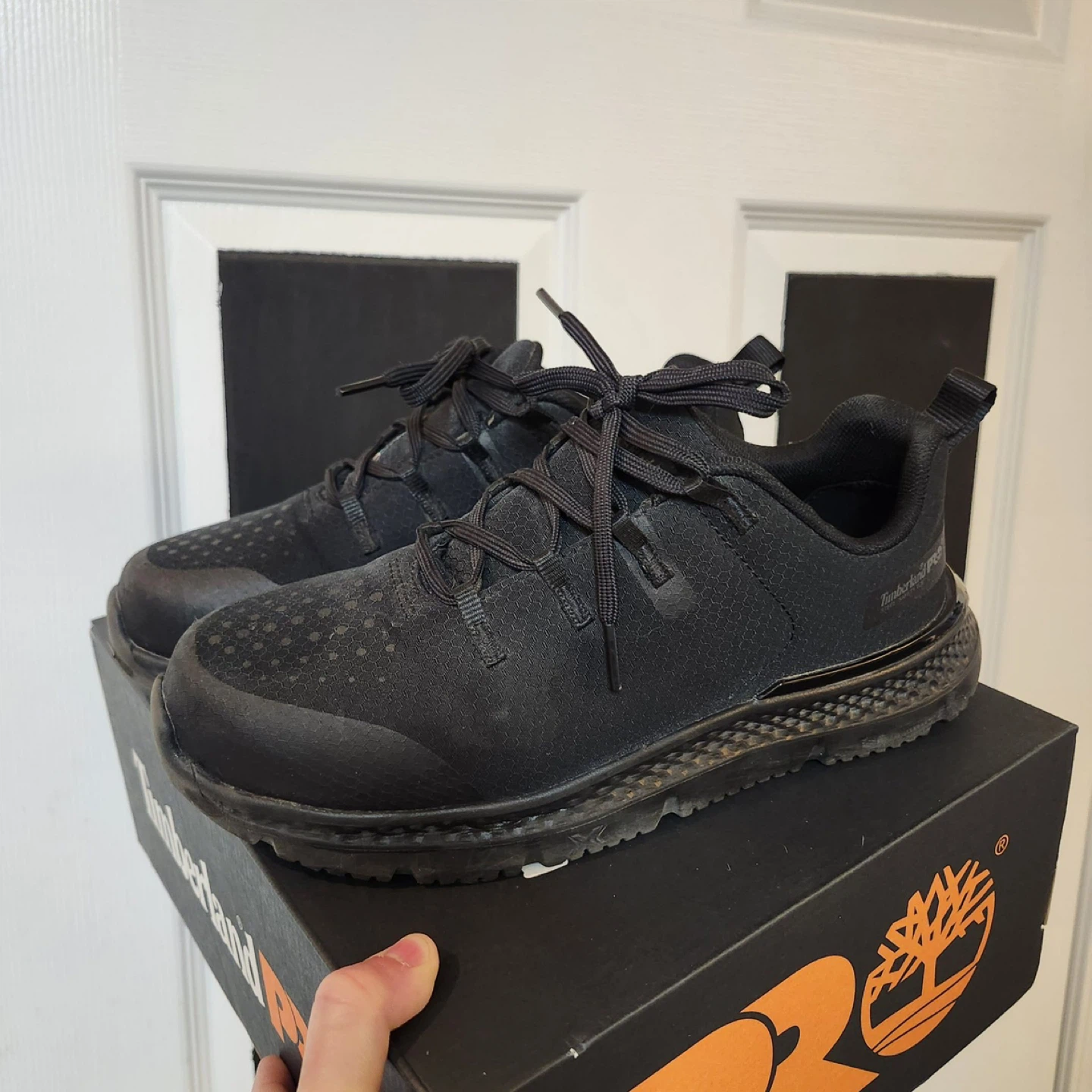 Timberland womens Powertrain Alloy Toe Work Shoe - Black - photo 2