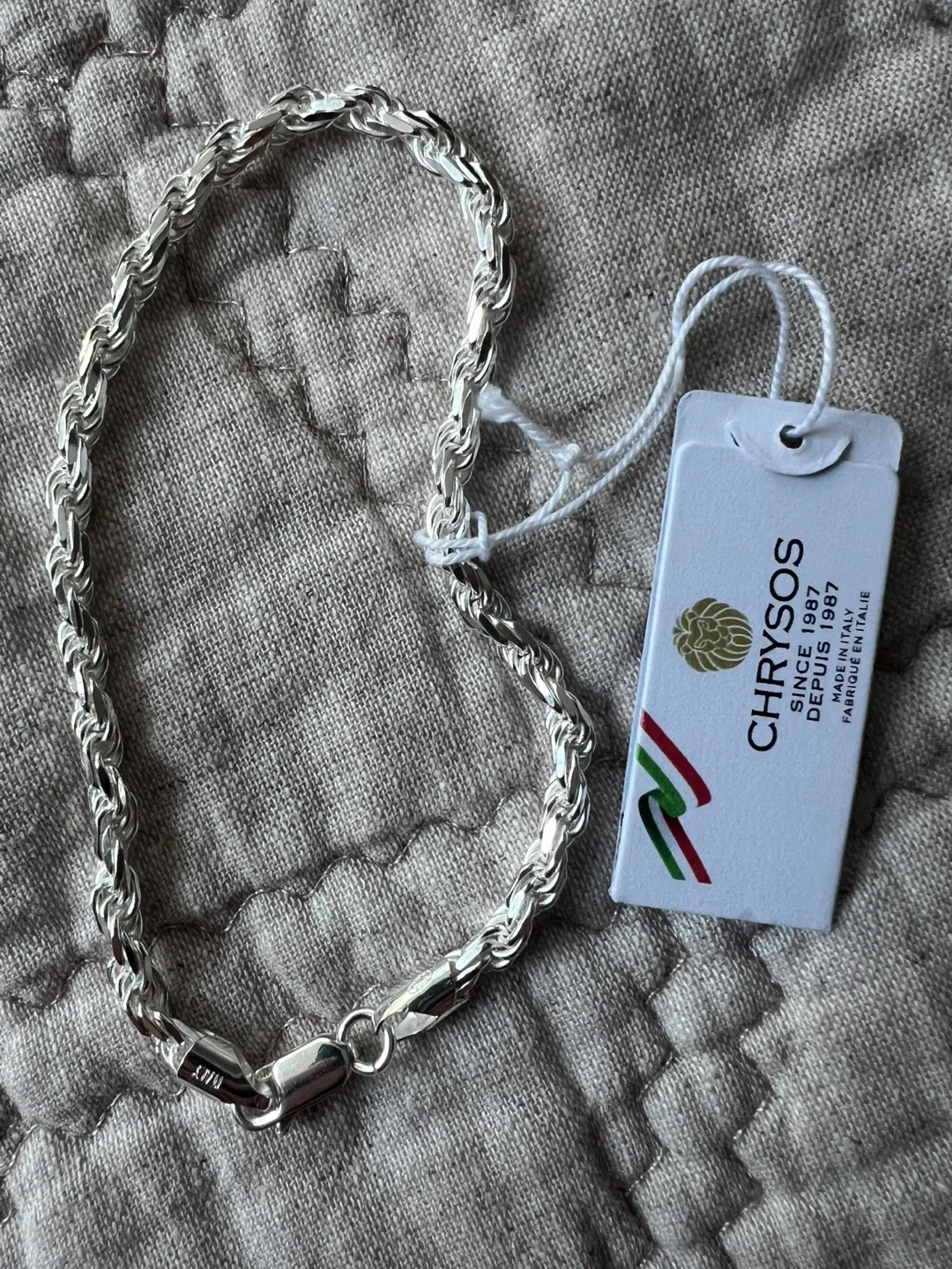 New 925 silver Italian bracelet