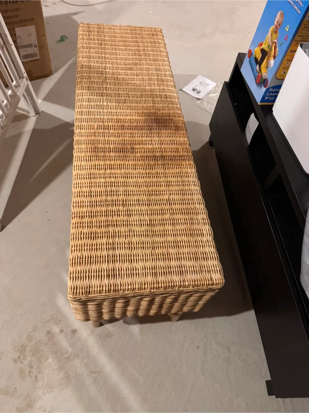 Ikea Tolkning Wicker Storage Bench image indicator(4)