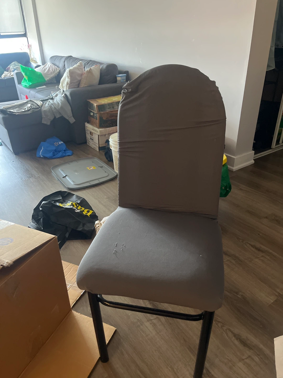 Dining Chair with Cover - Grey