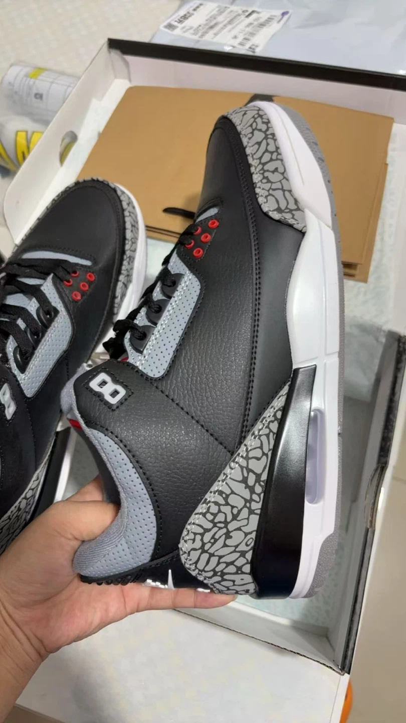 Nike Air Jordan 3 Retro Black Cement US 11 - photo 2