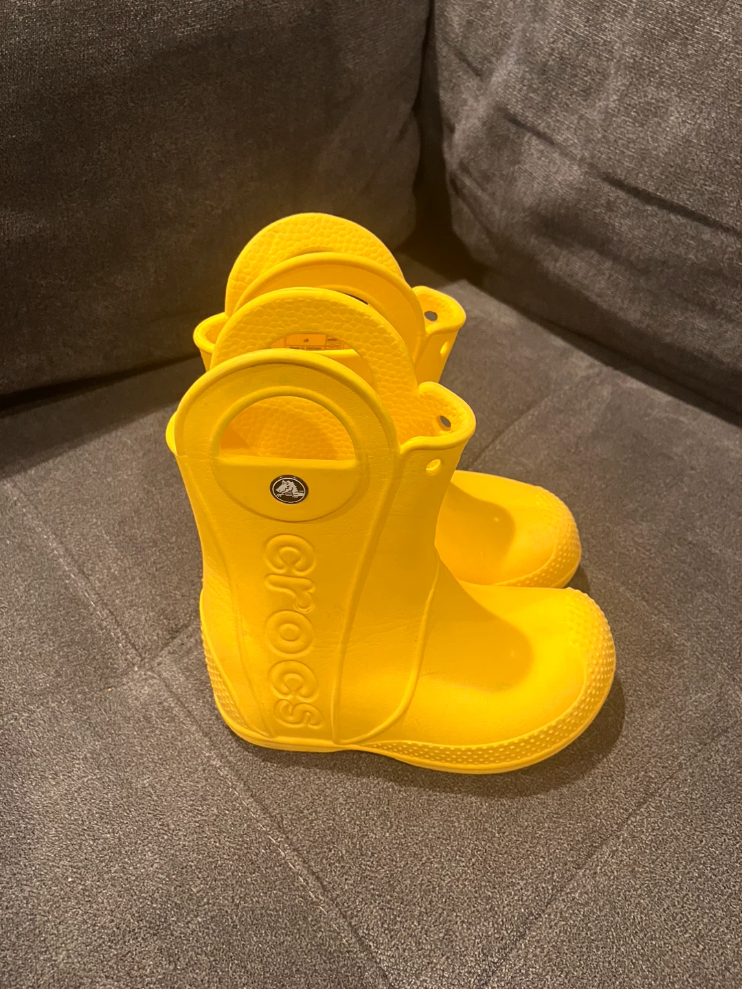Crocs Yellow Kids Rain Boots - photo 4