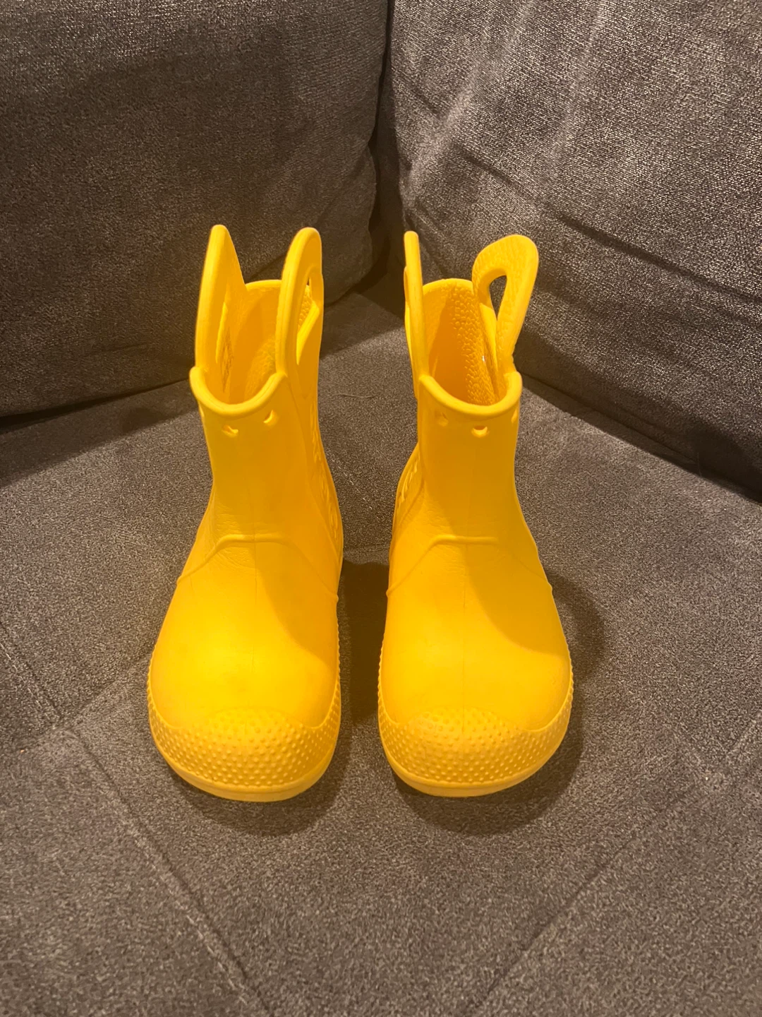 Crocs Yellow Kids Rain Boots