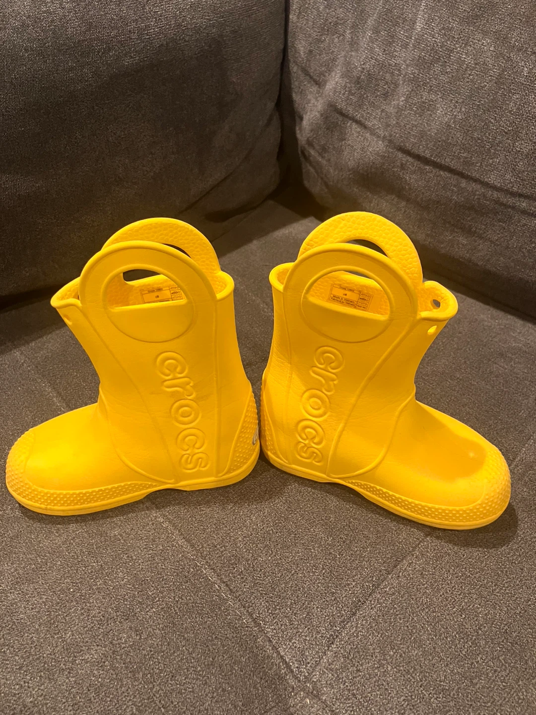 Crocs Yellow Kids Rain Boots - photo 5