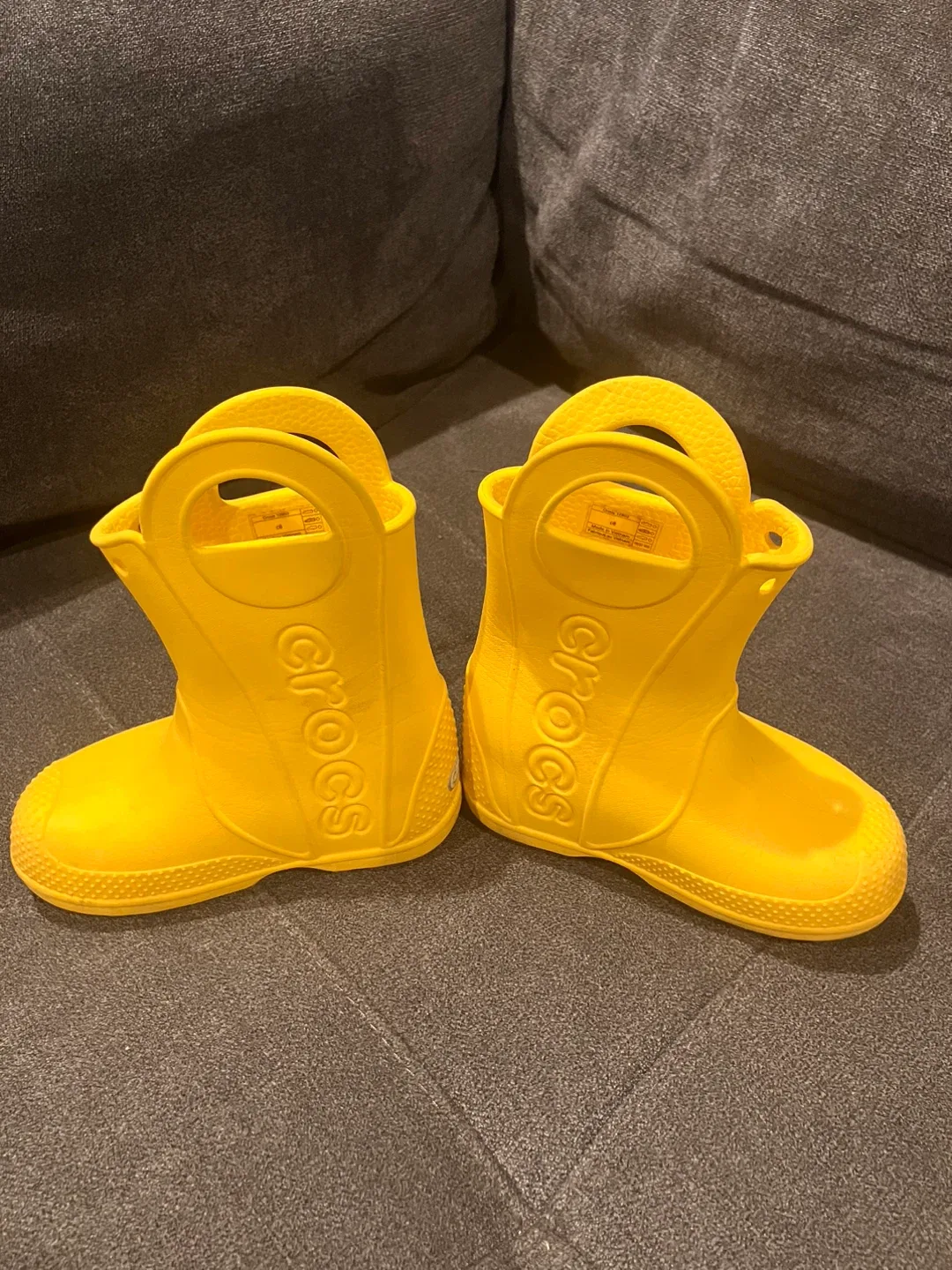 Crocs Yellow Kids Rain Boots image indicator(5)