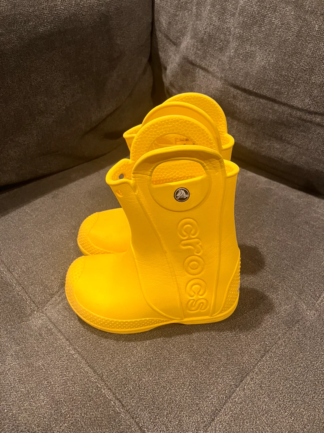 Crocs Yellow Kids Rain Boots - photo 2