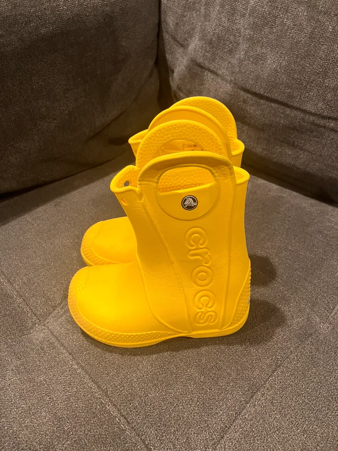 Crocs Yellow Kids Rain Boots image indicator(2)