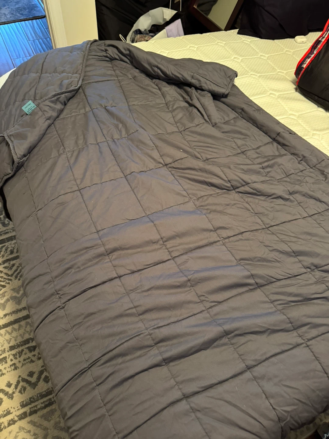 Weighted (10lb) Idea Weighted Blanket - Grey - photo 2