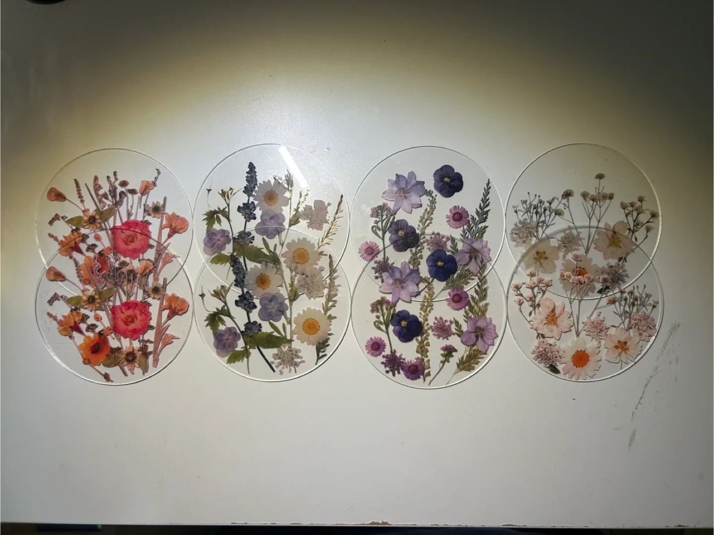 Homemade Flower Resin Coasters (4 for $25) thumbnail