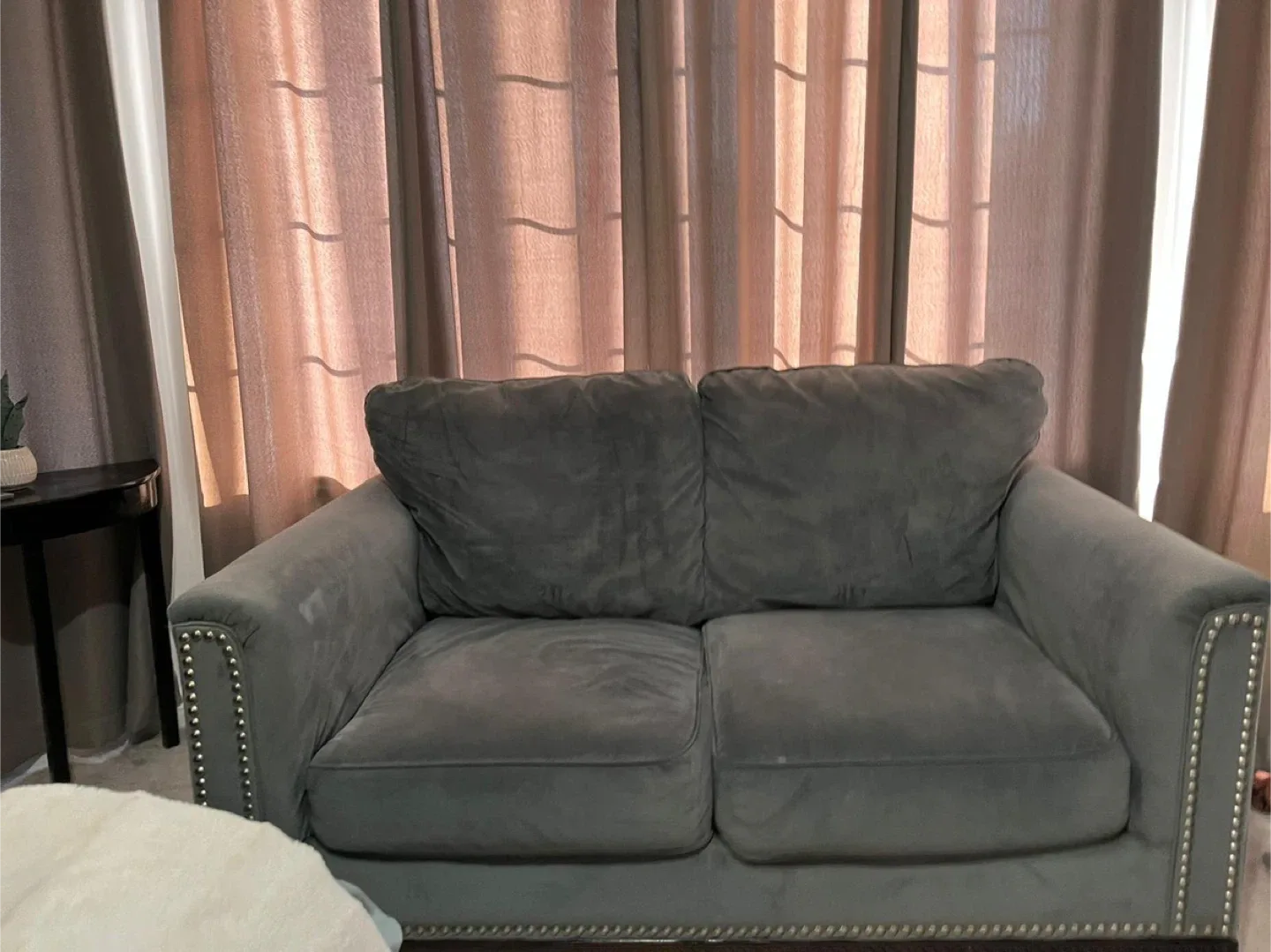 Grey Loveseat Sofa image indicator(2)