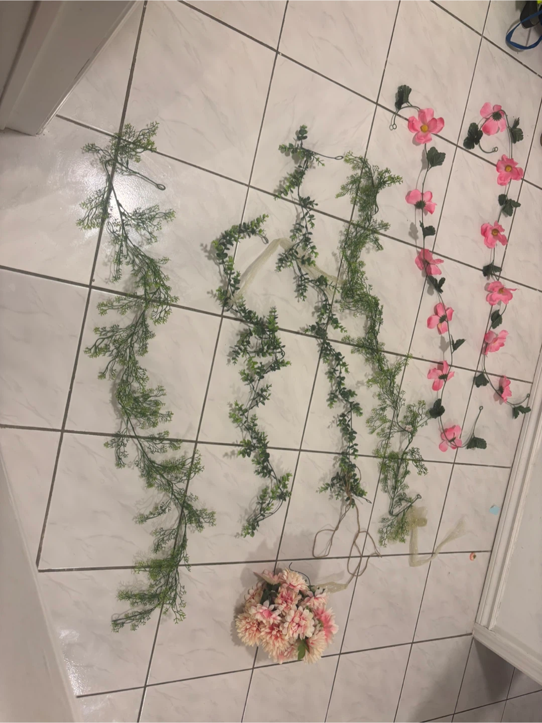 Artificial Flower Garlands (Set of 4)