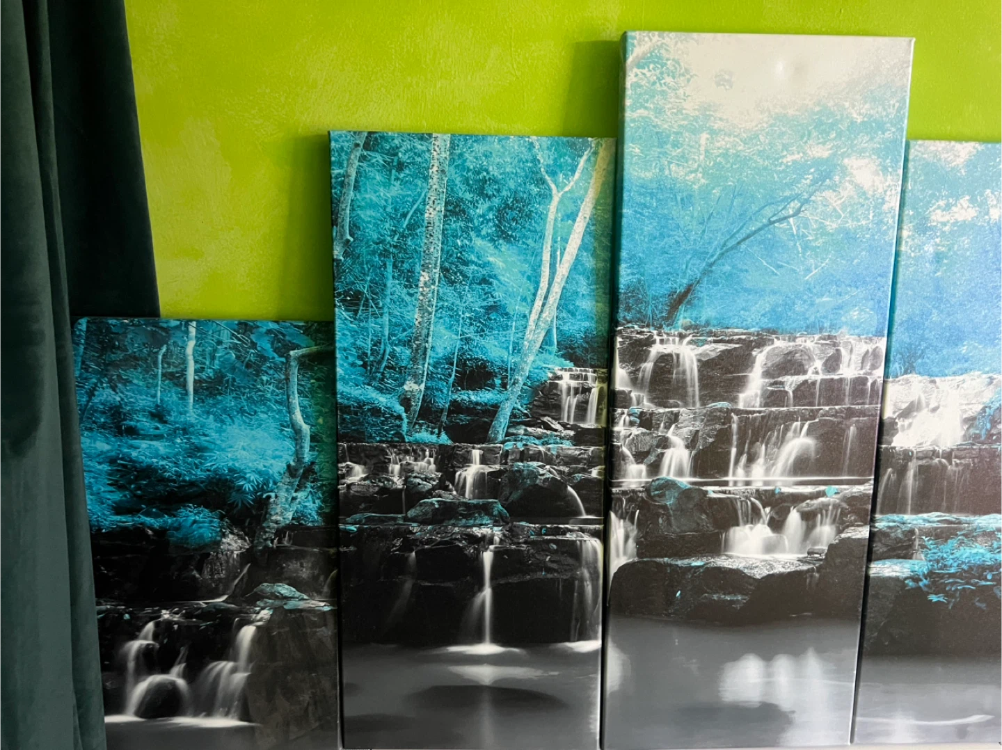 Waterfall Canvas Wall Art - 5 Panels - photo 2