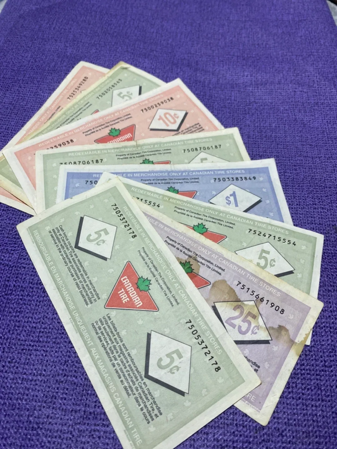 Canadian Tire Cash Bonus Bills image indicator(2)