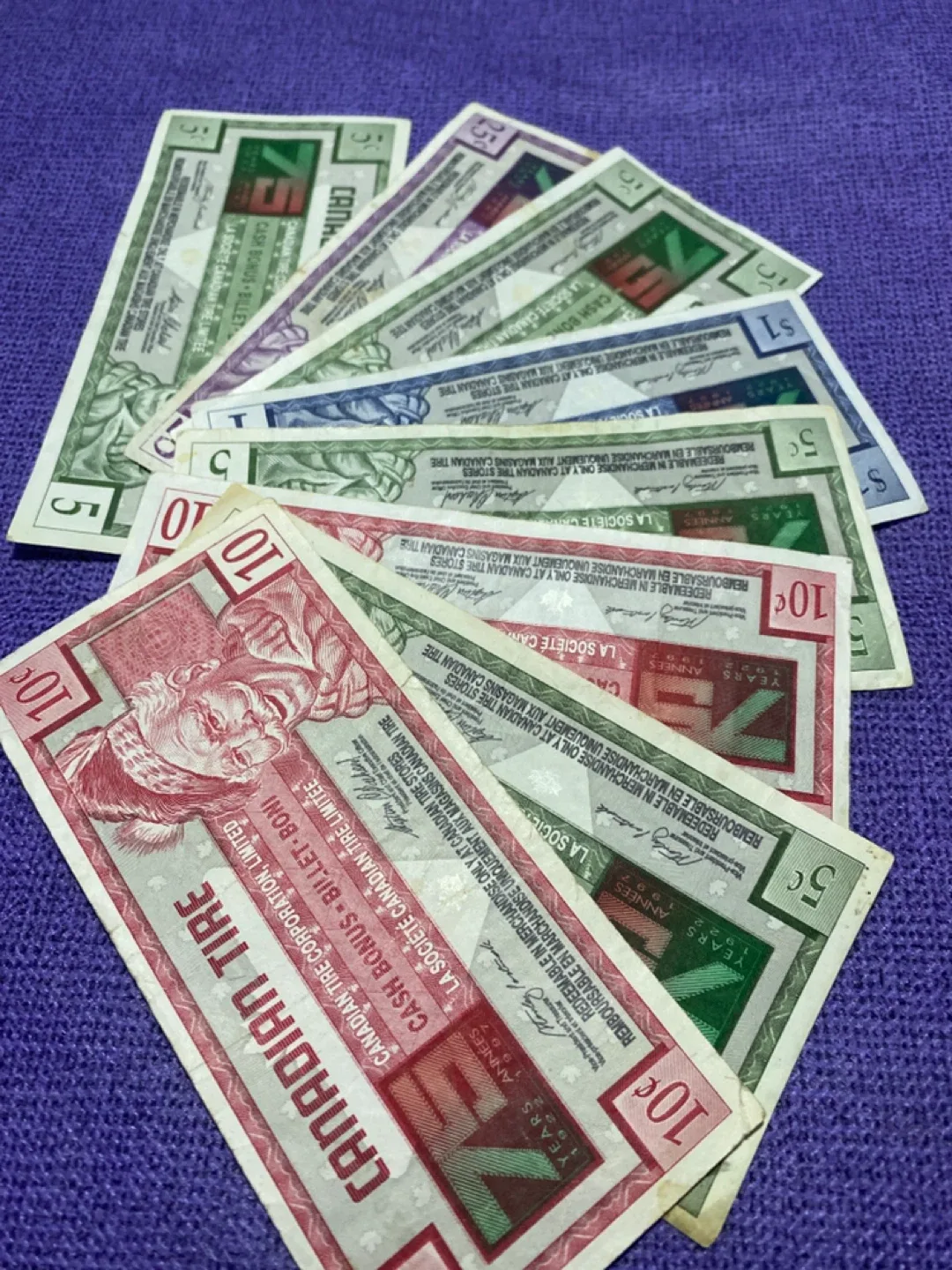Canadian Tire Cash Bonus Bills image indicator(4)