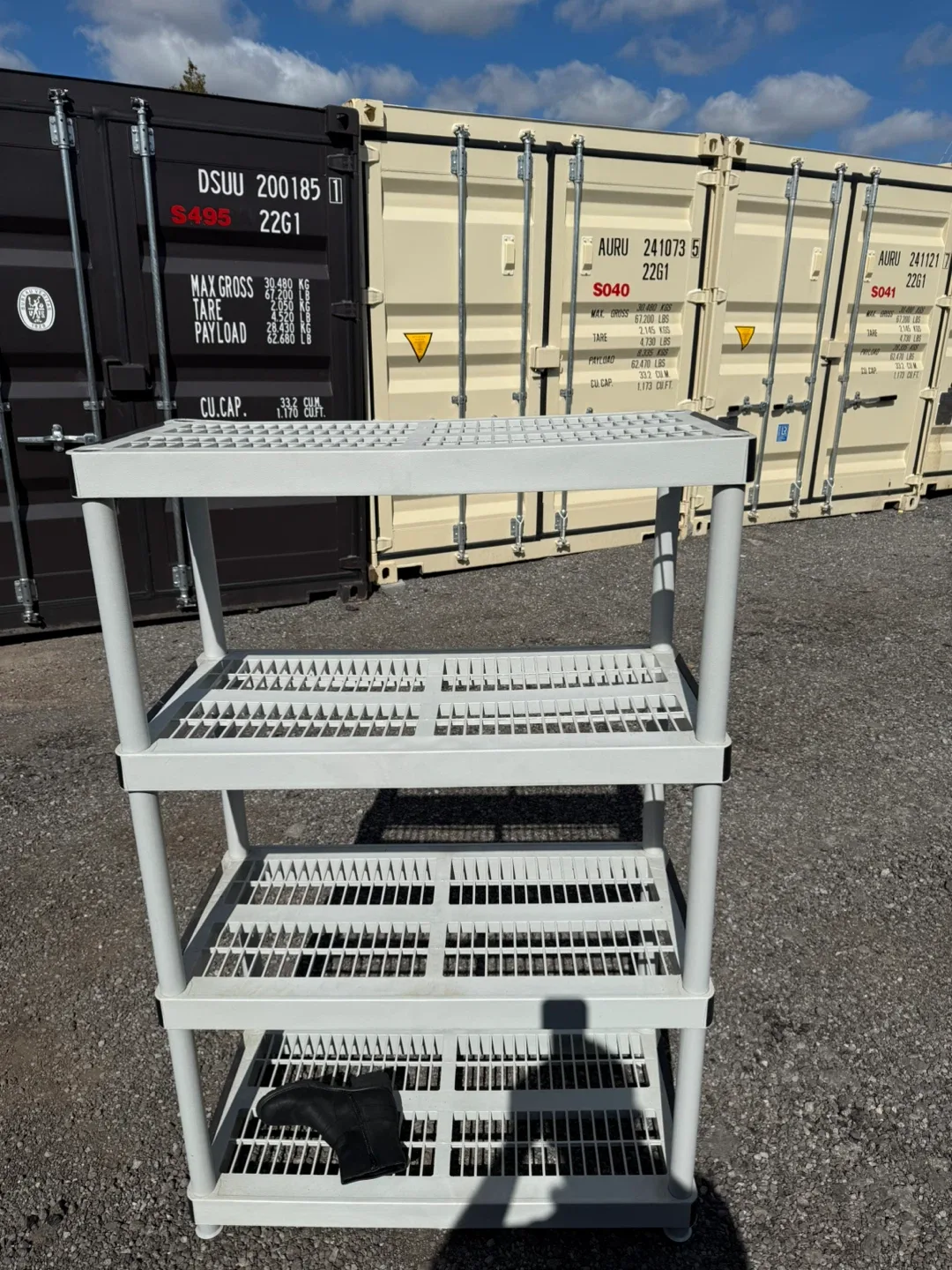 White Plastic Shelf Unit image indicator(2)