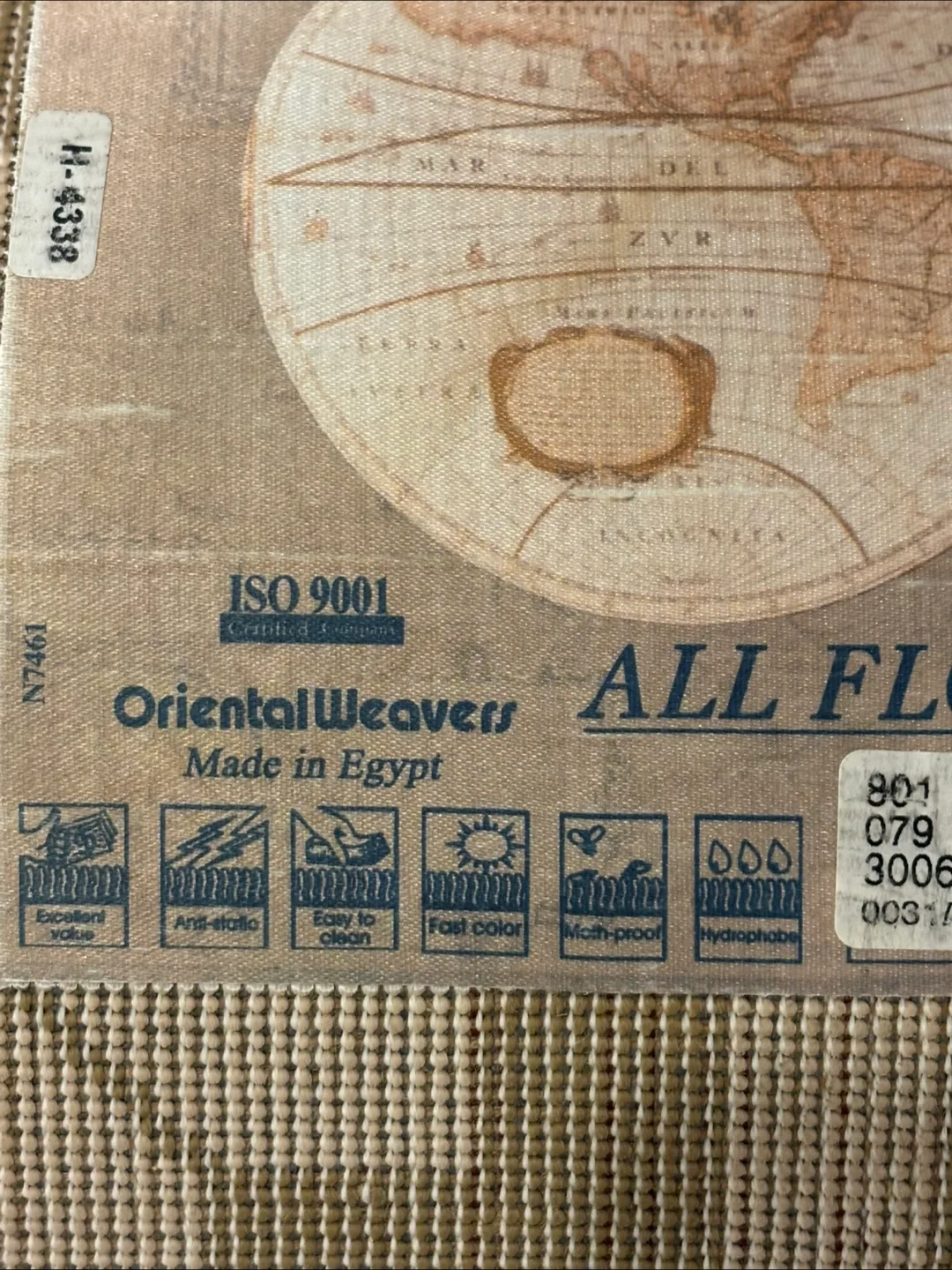 Area Rug with Greek Key Border -9.3x6.6 image indicator(9)