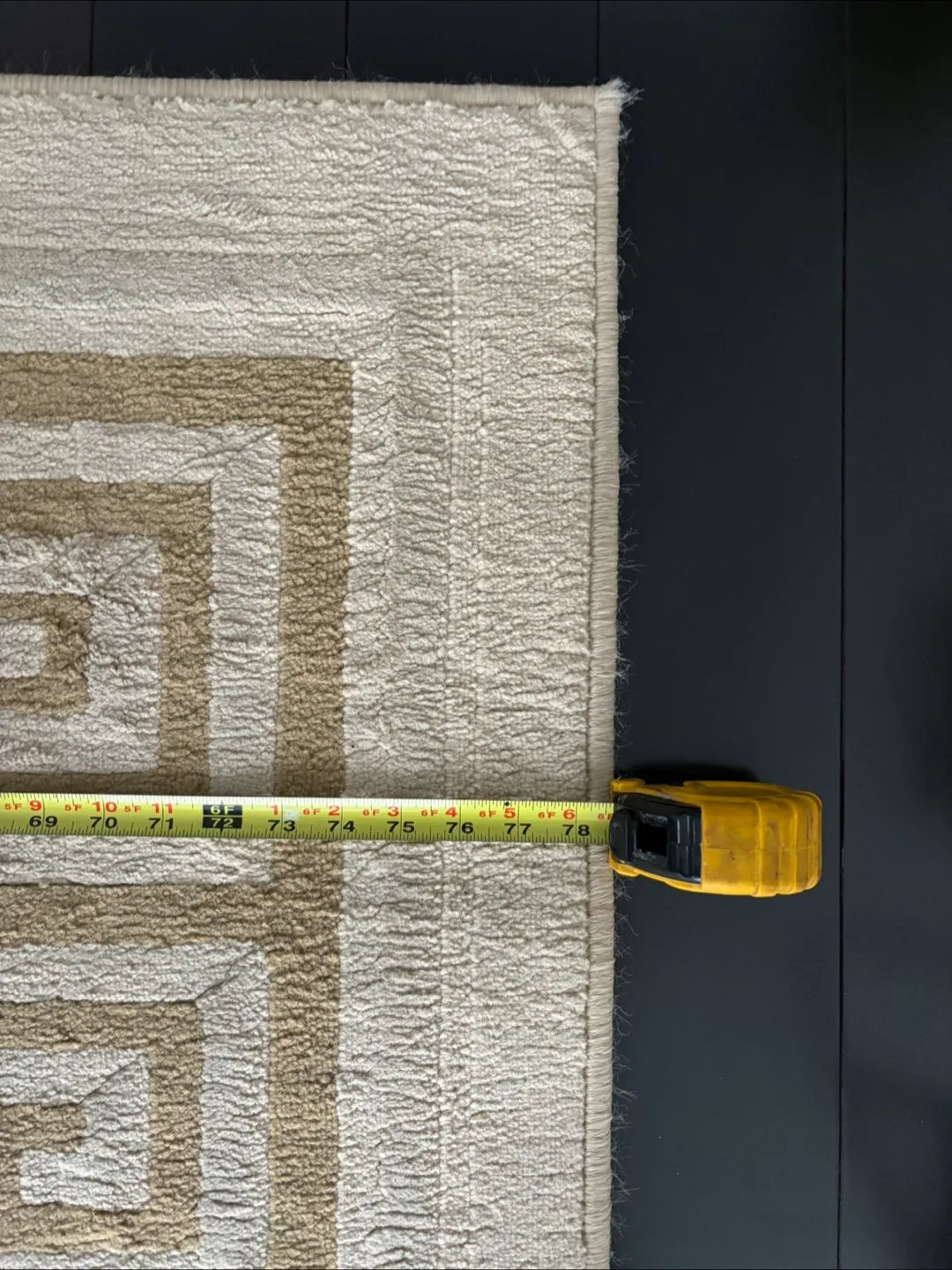 Area Rug with Greek Key Border -9.3x6.6 image indicator(7)