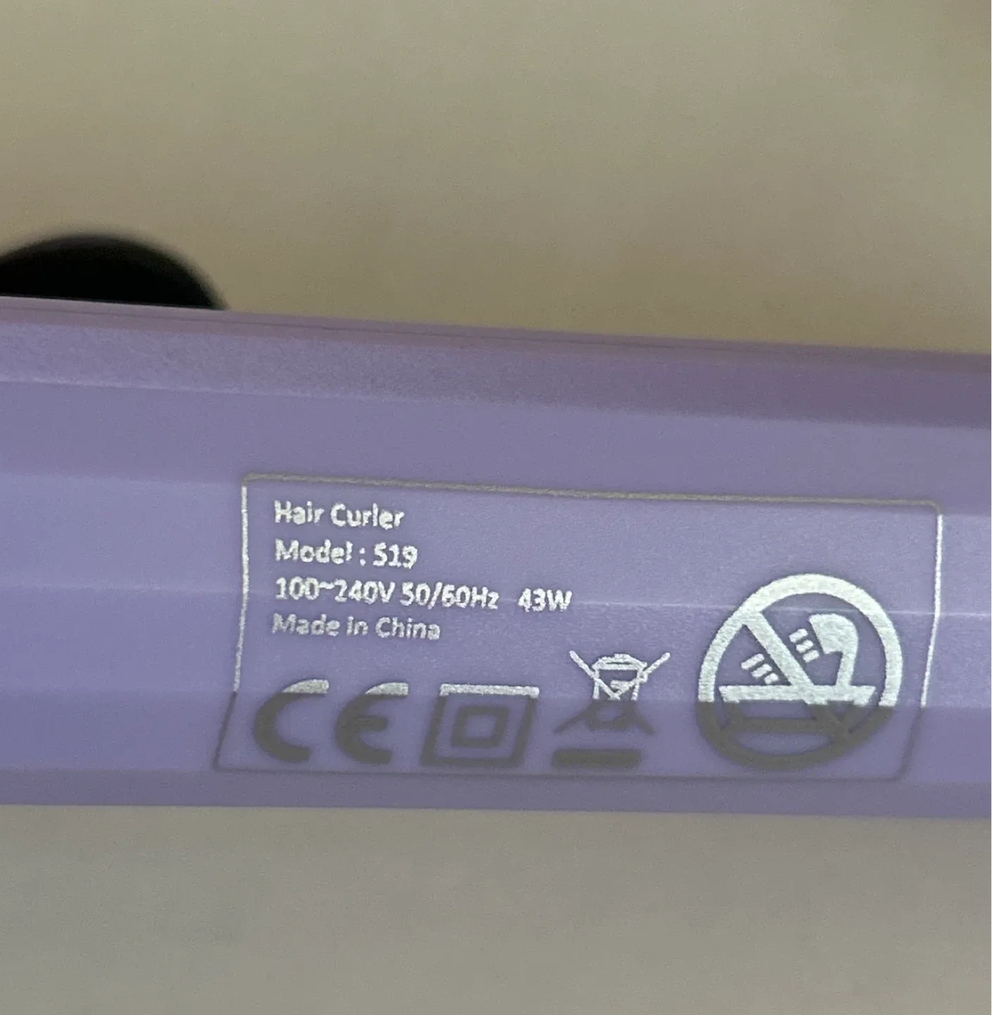 Janelove Hair Waver/Curler Tool - Purple image indicator(7)