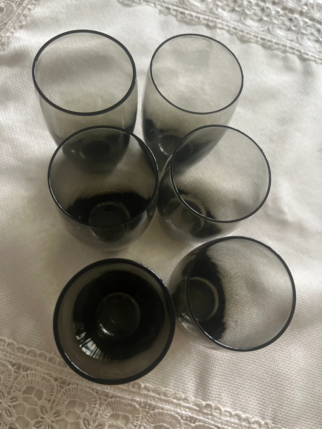 Set of 6 Smoked Grey Drinking Glasses - photo 2