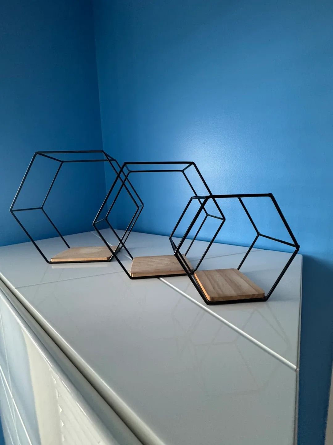 Hexagon Wall Shelves - Set of 3