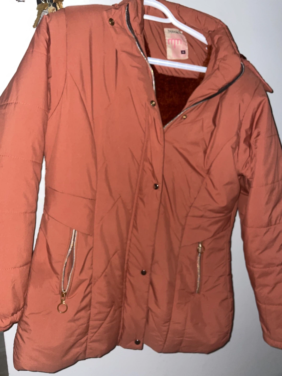 Pink Puffer Jacket - Size XL 🥕