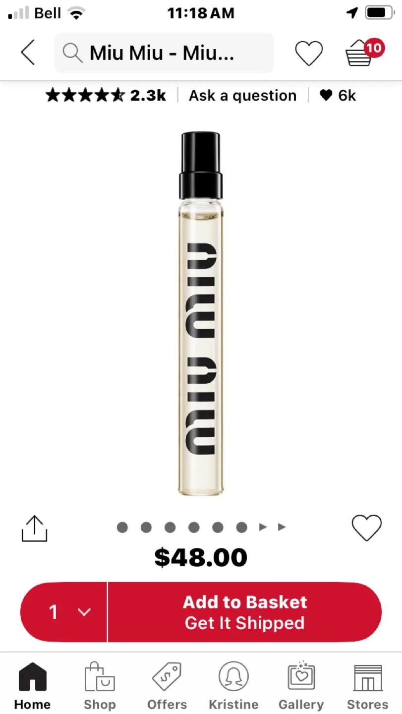 Miu Miu Miutine Eau de Parfum Travel Spray image indicator(3)