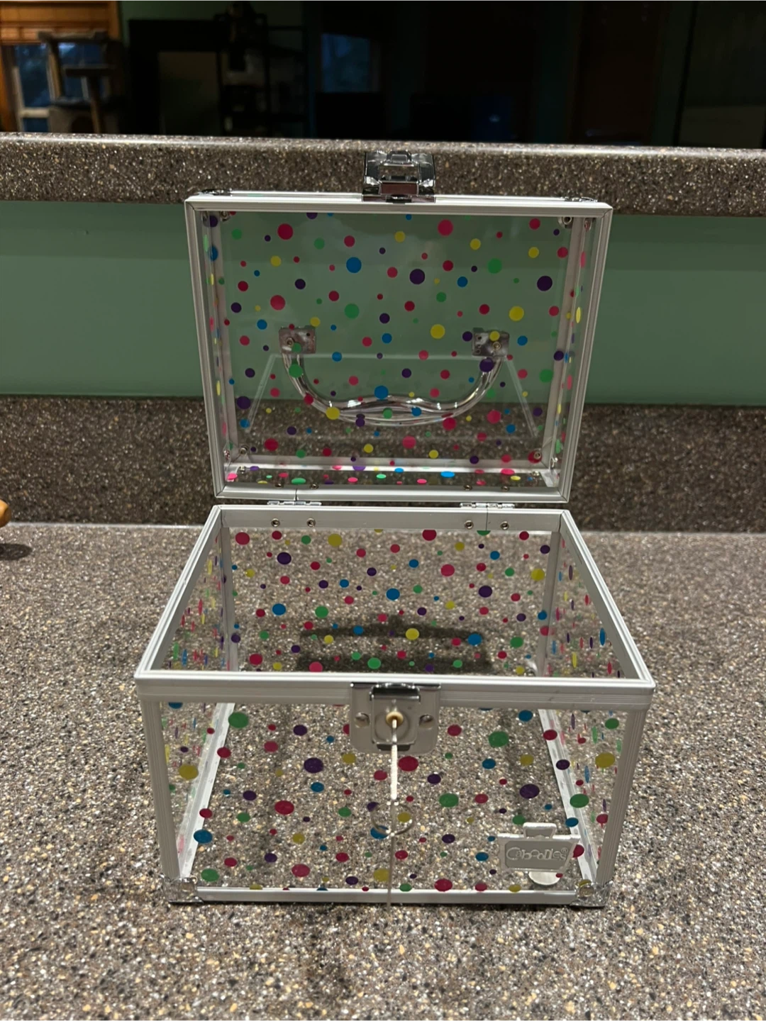 Clear/fun Dot Caboodle Box. 🧡 - photo 2