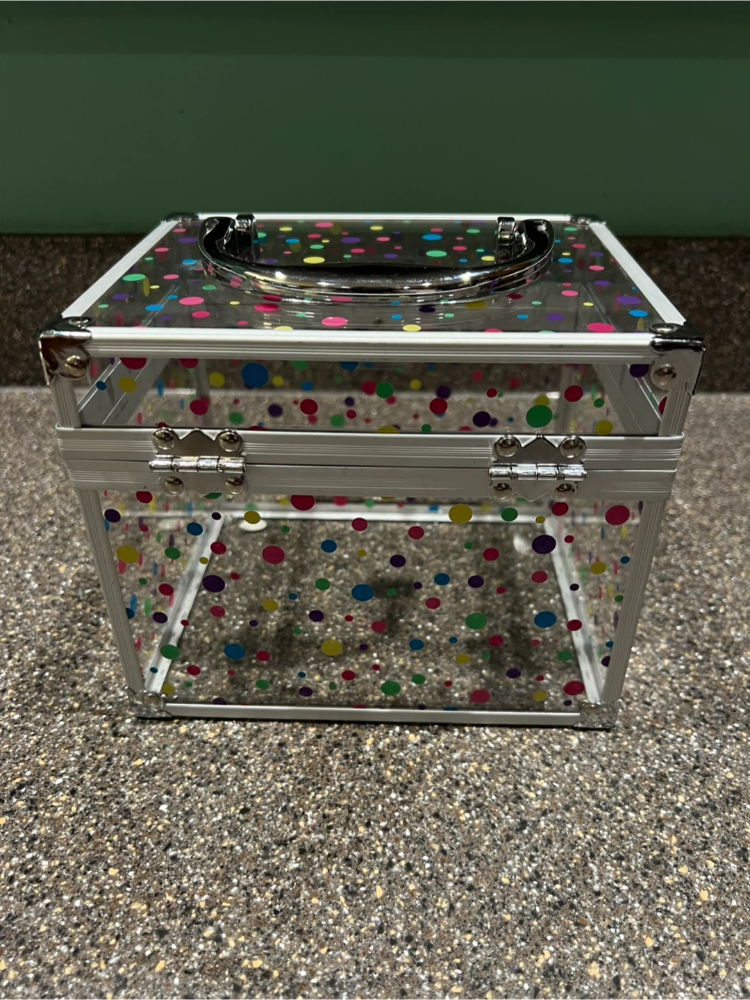 Clear/fun Dot Caboodle Box. 🧡 - photo 3