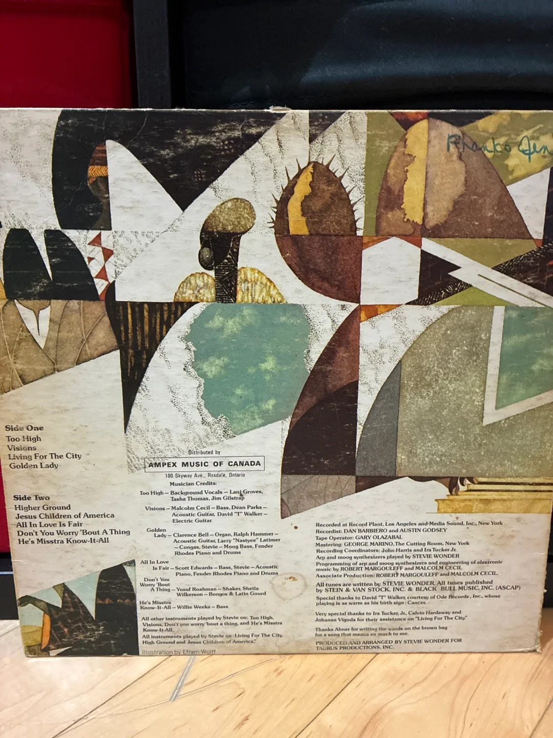 Stevie Wonder Innervisions Vinyl Record image indicator(2)
