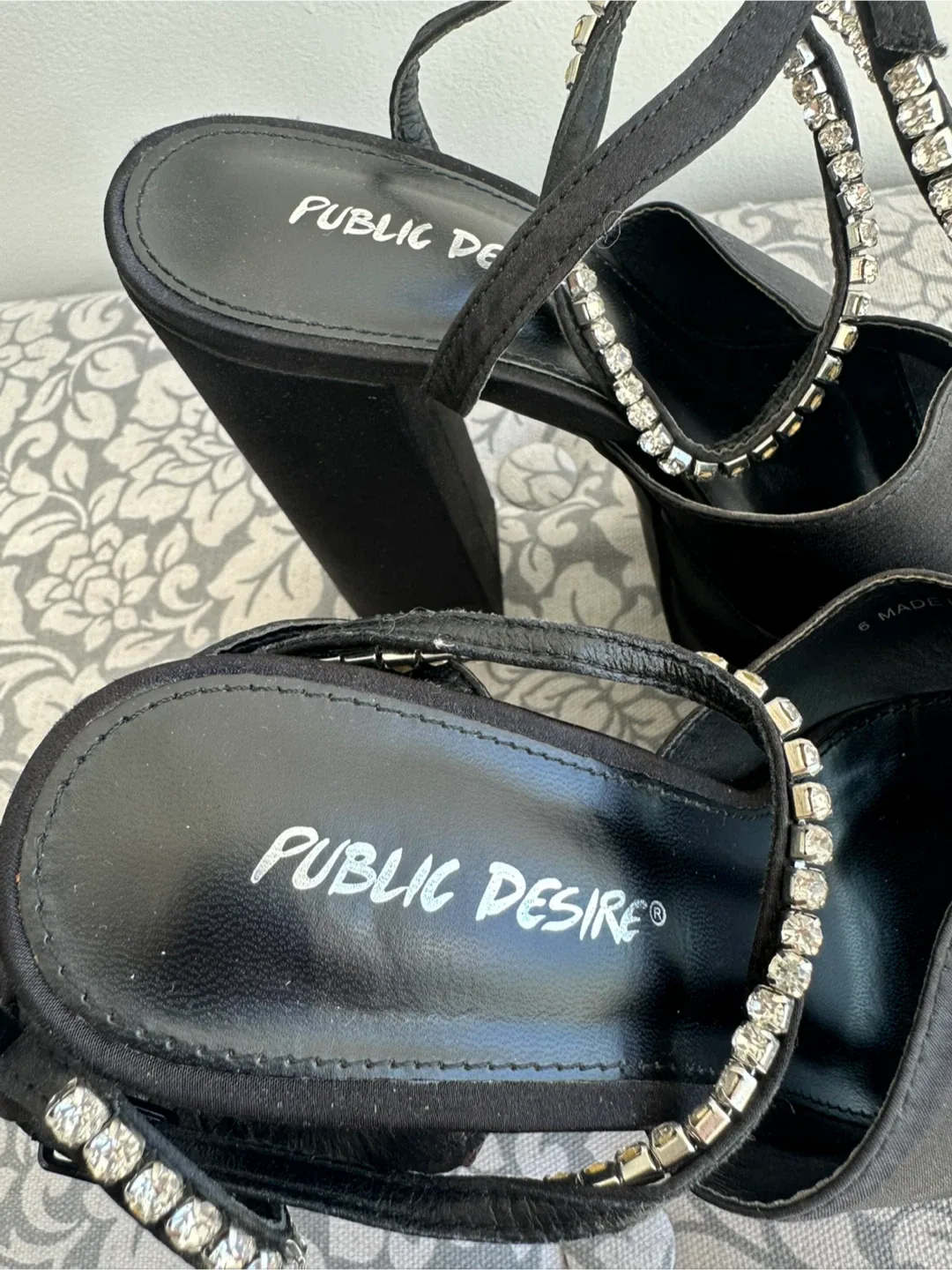 Public Desire Black Platform Heels image indicator(6)
