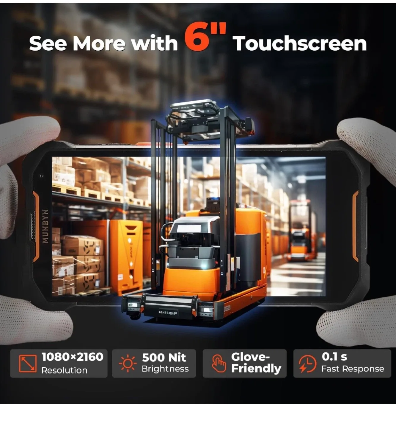 New MUNBYN AceScan AS01P Barcode Scanner image indicator(7)