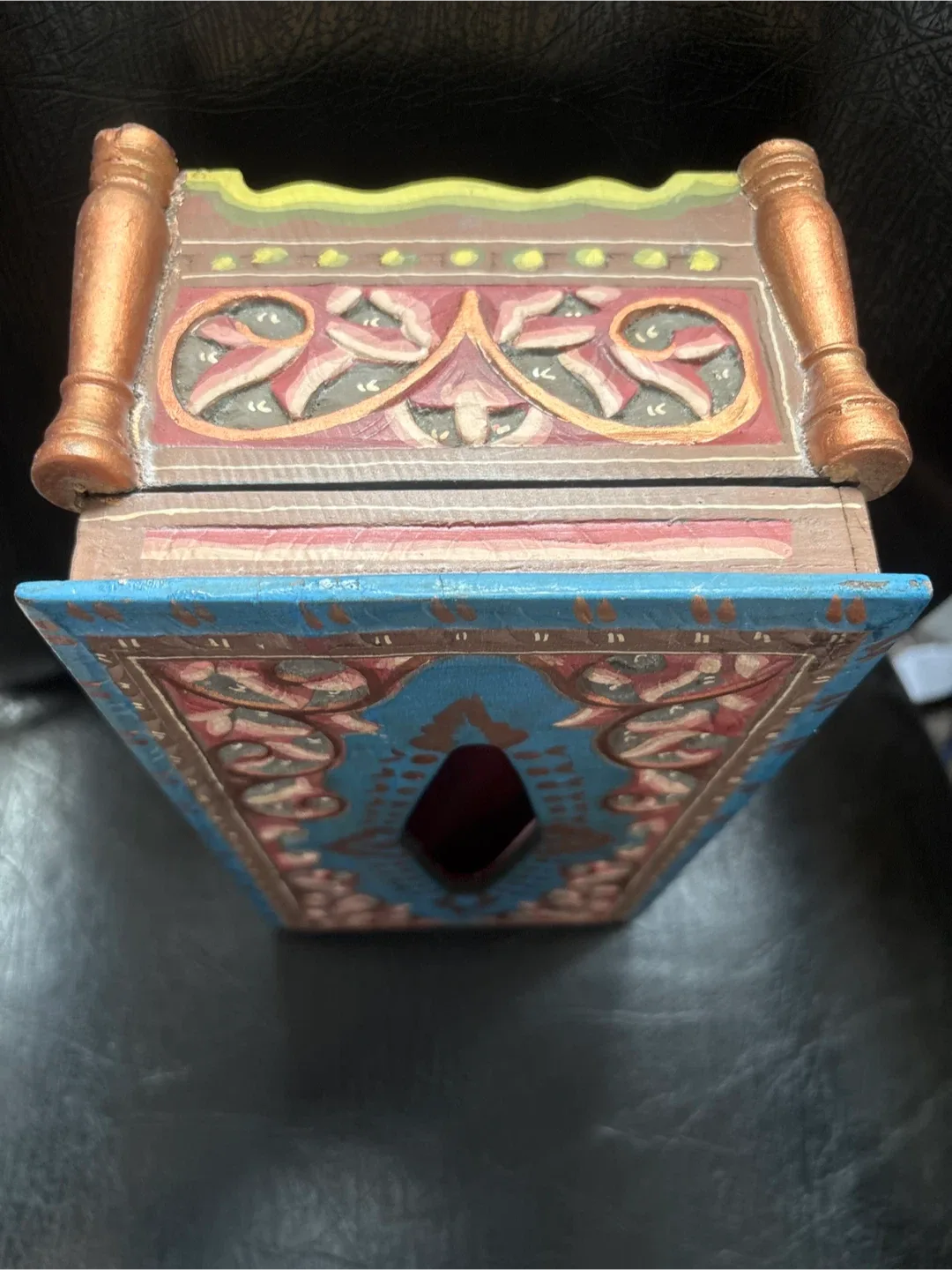 Hand Carved Wooden Tissue Box Cover image indicator(6)