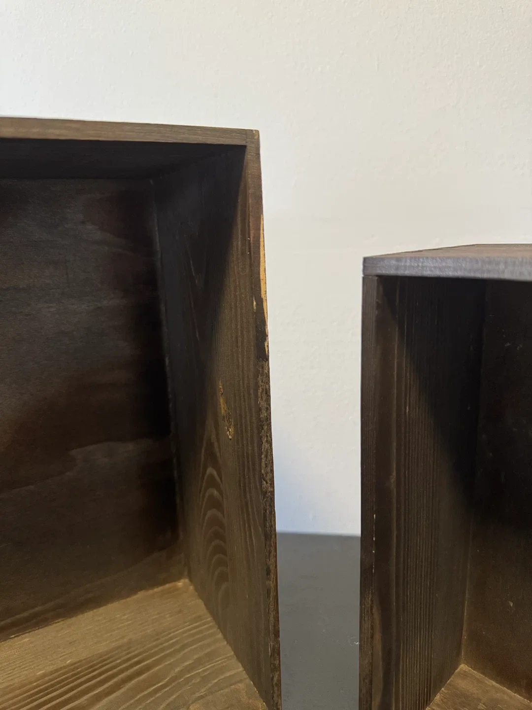 4 pcs Wooden Display Riser Set - Rustic Brown image indicator(6)