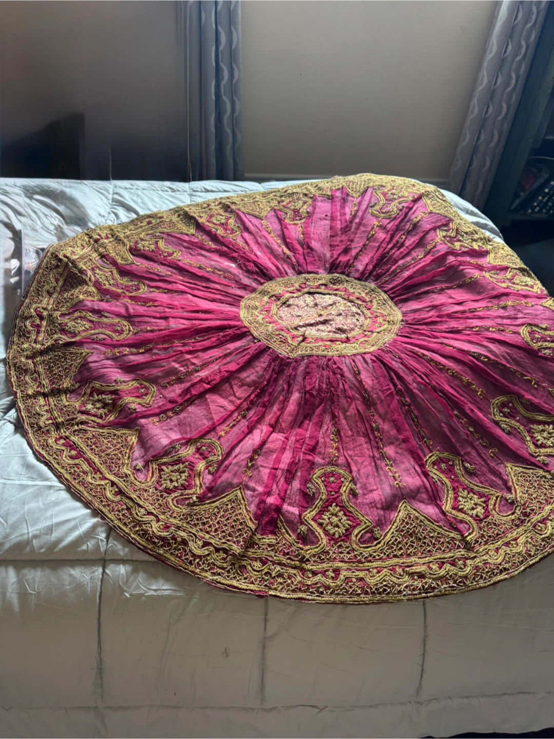 Pink and Gold Decorative Tablecloth