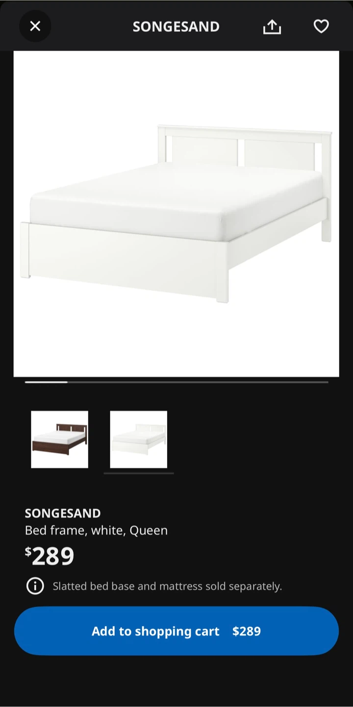 [Moving Sale] IKEA Queen Bed frame