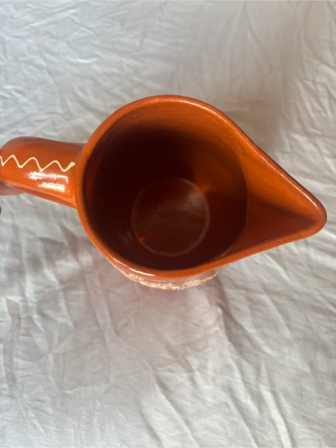 Orange Ceramic Pitcher image indicator(4)
