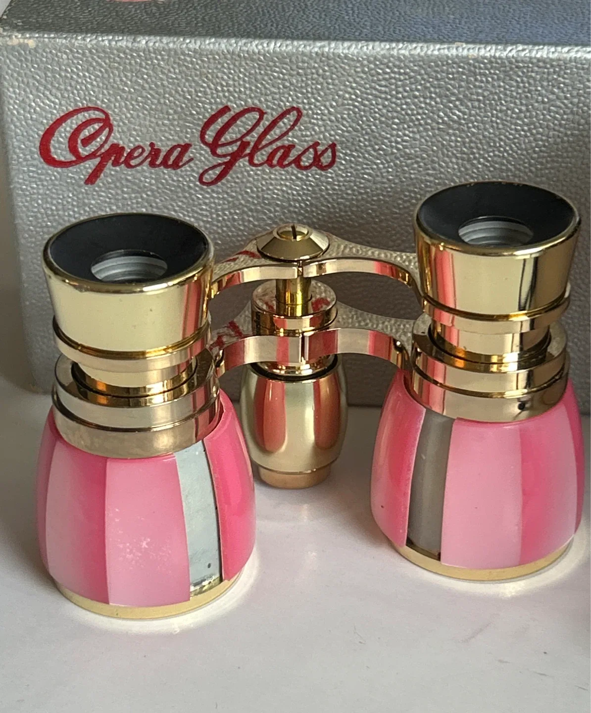 Opera Glass Binoculars - Pink & Gold image indicator(5)