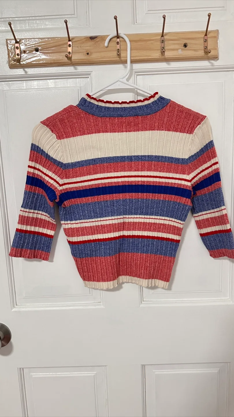 H&M Striped Crop Top