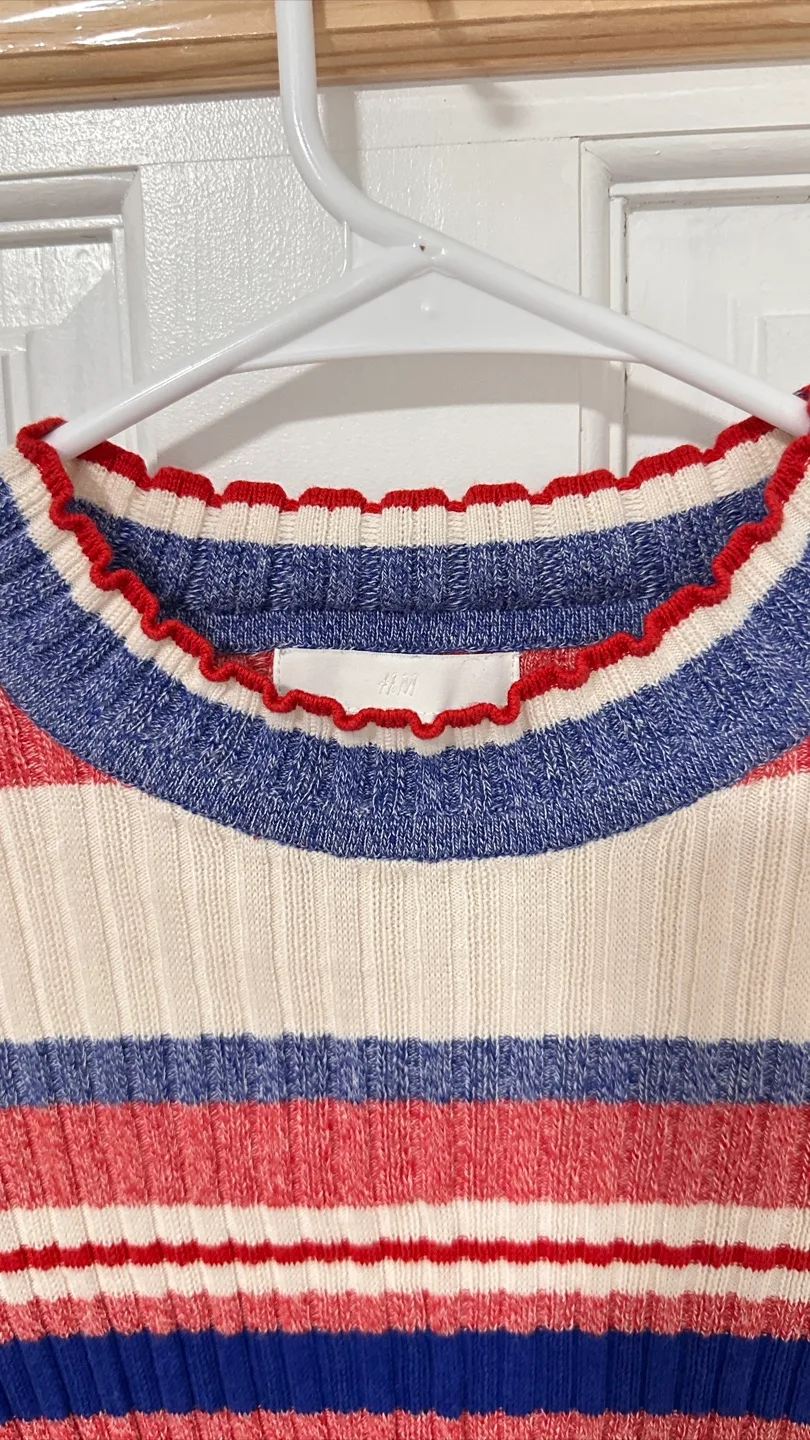 H&M Striped Crop Top image indicator(2)