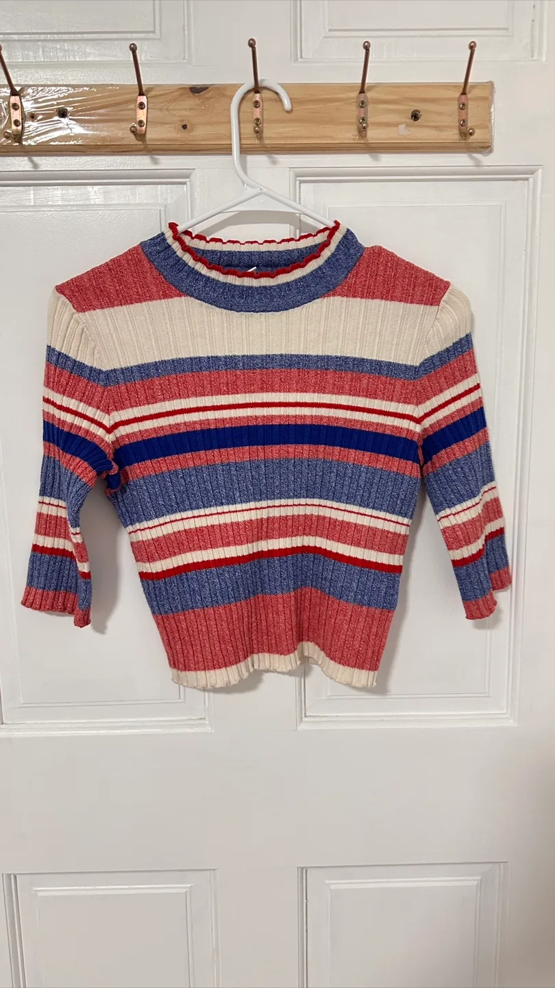 H&M Striped Crop Top image indicator(3)