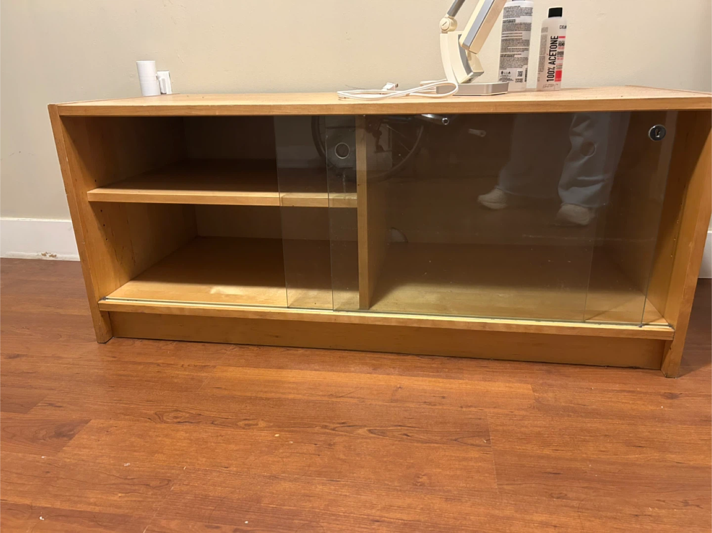 Light Wood TV Stand/Media Console - photo 2