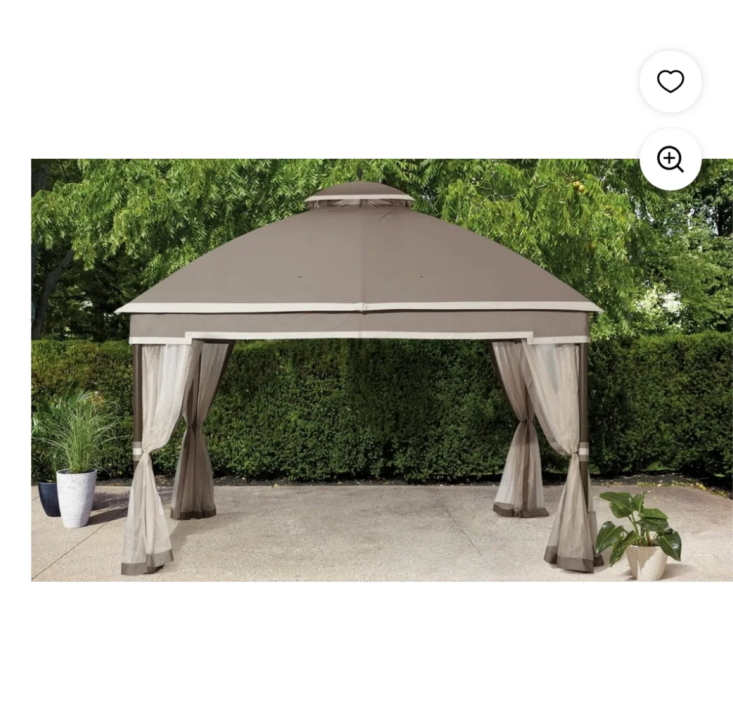 Heavy duty Gazebo with Curtains new in box! thumbnail
