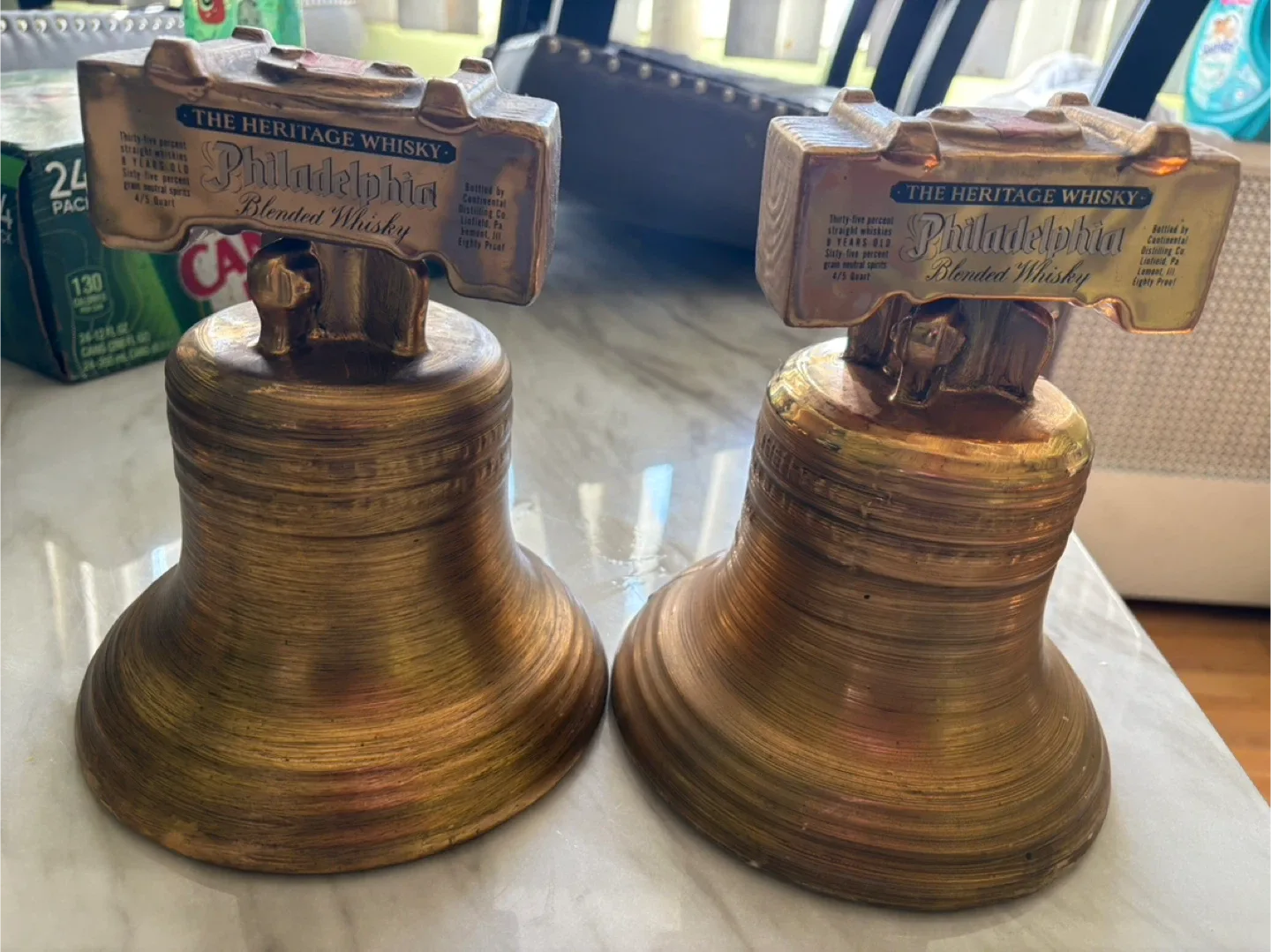 Philadelphia Blended Whisky Liberty Bell Decanter