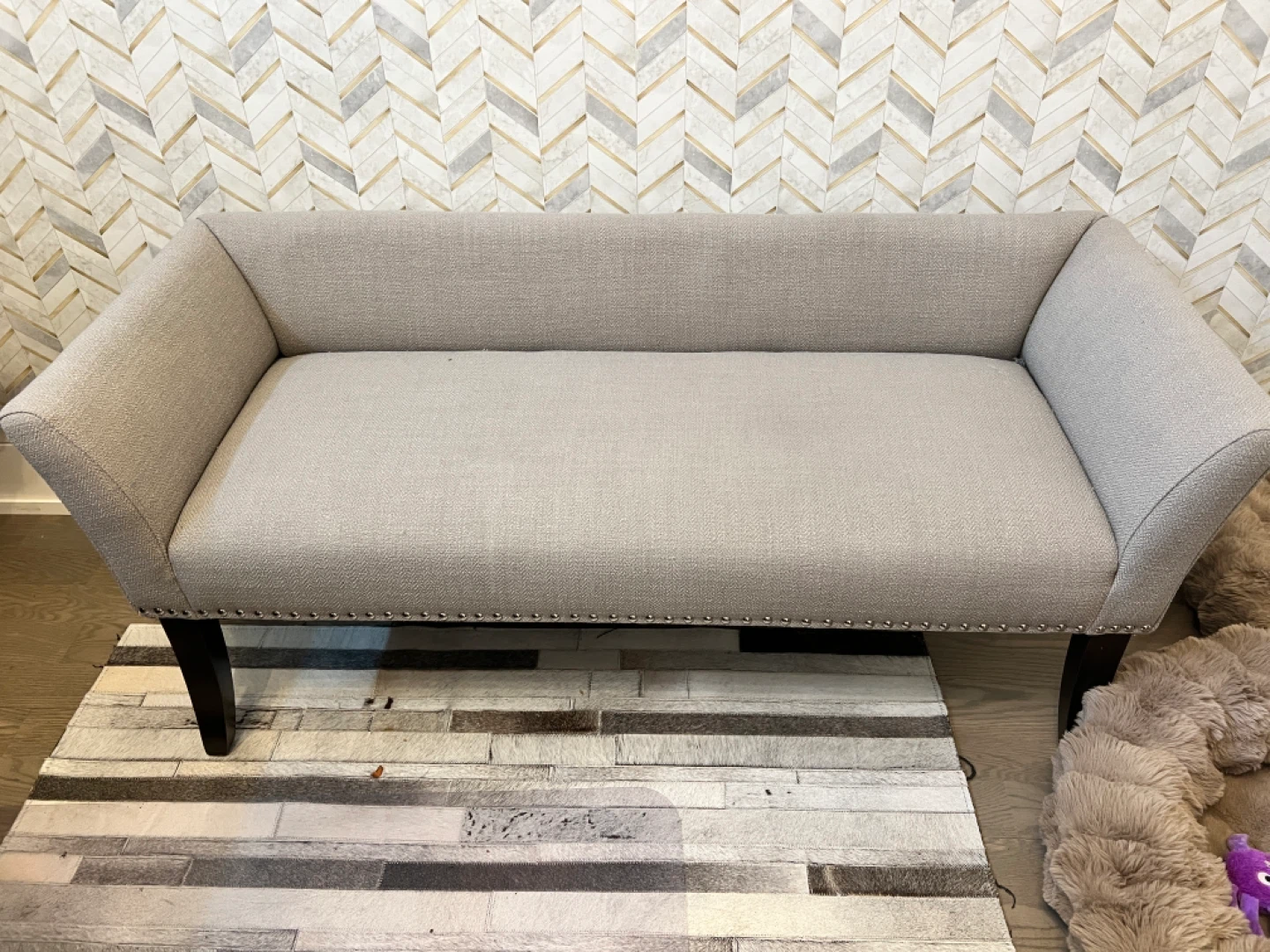 Upholstered Settee Bench - photo 4