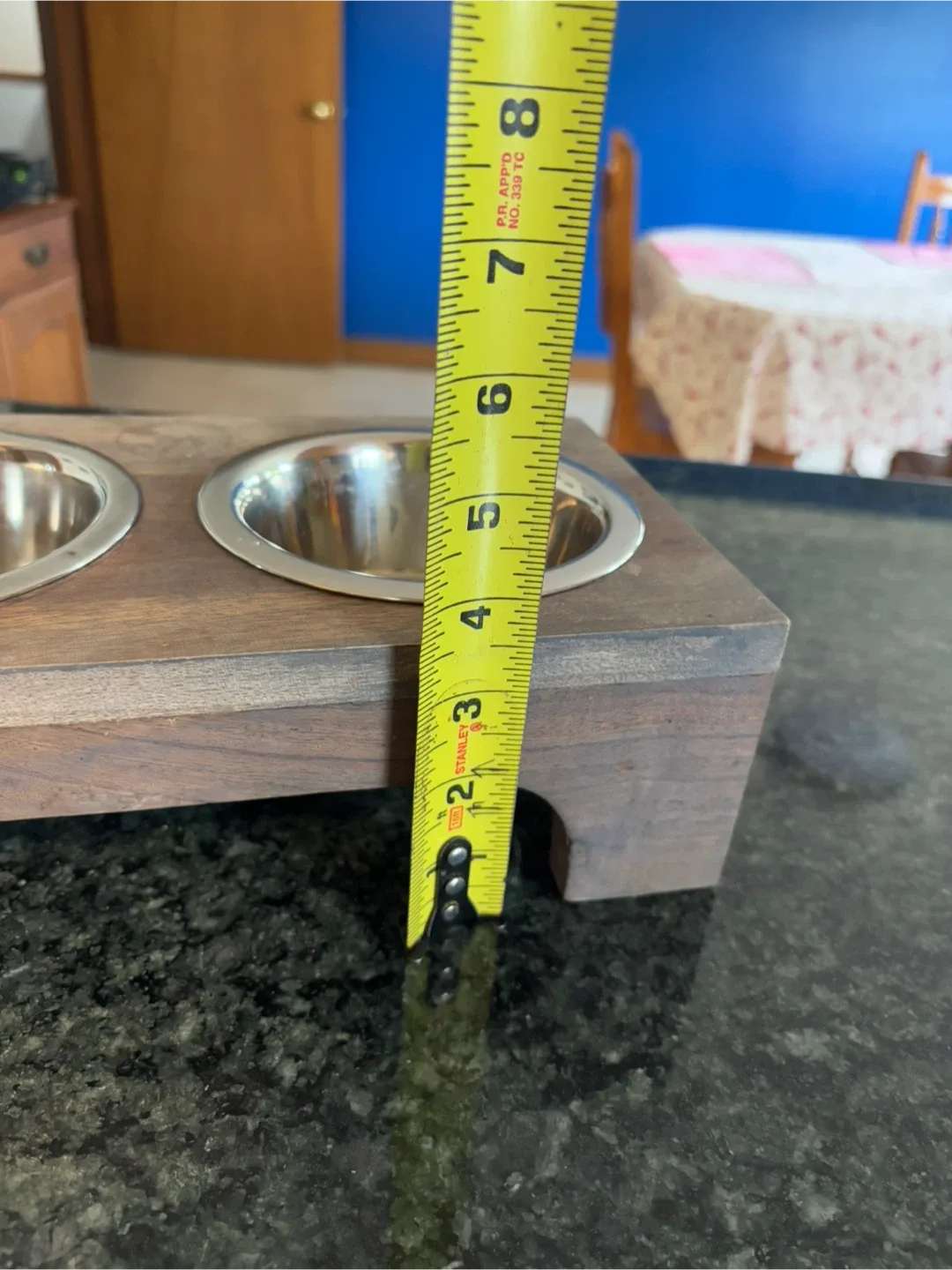 Elevated Double Dog Bowl Feeder - Wood & Stainless Steel image indicator(4)