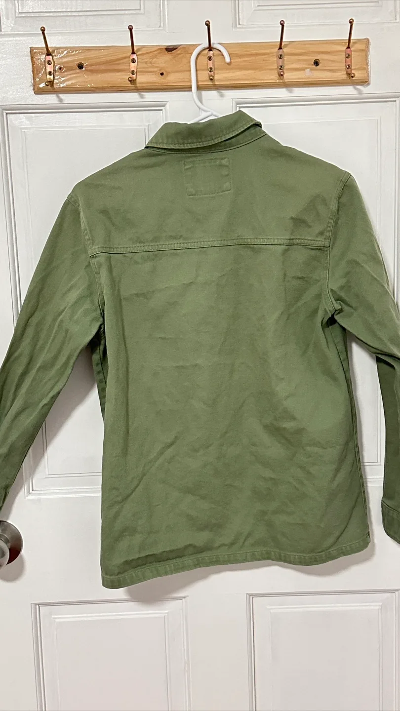 Forever 21 Olive Green Shirt Jacket image indicator(3)