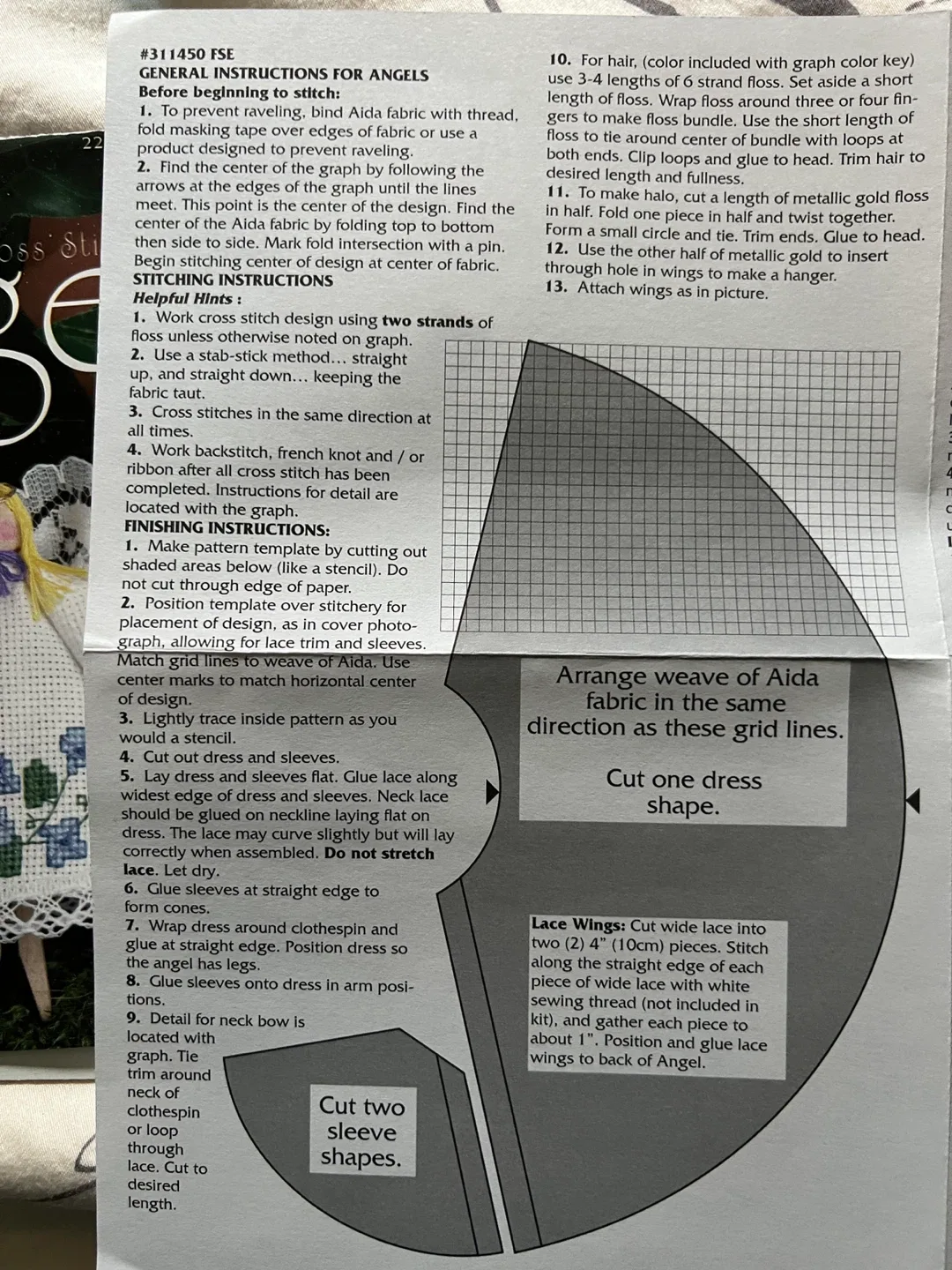 Angel Counted Cross Stitch Kit New 🧡 image indicator(4)