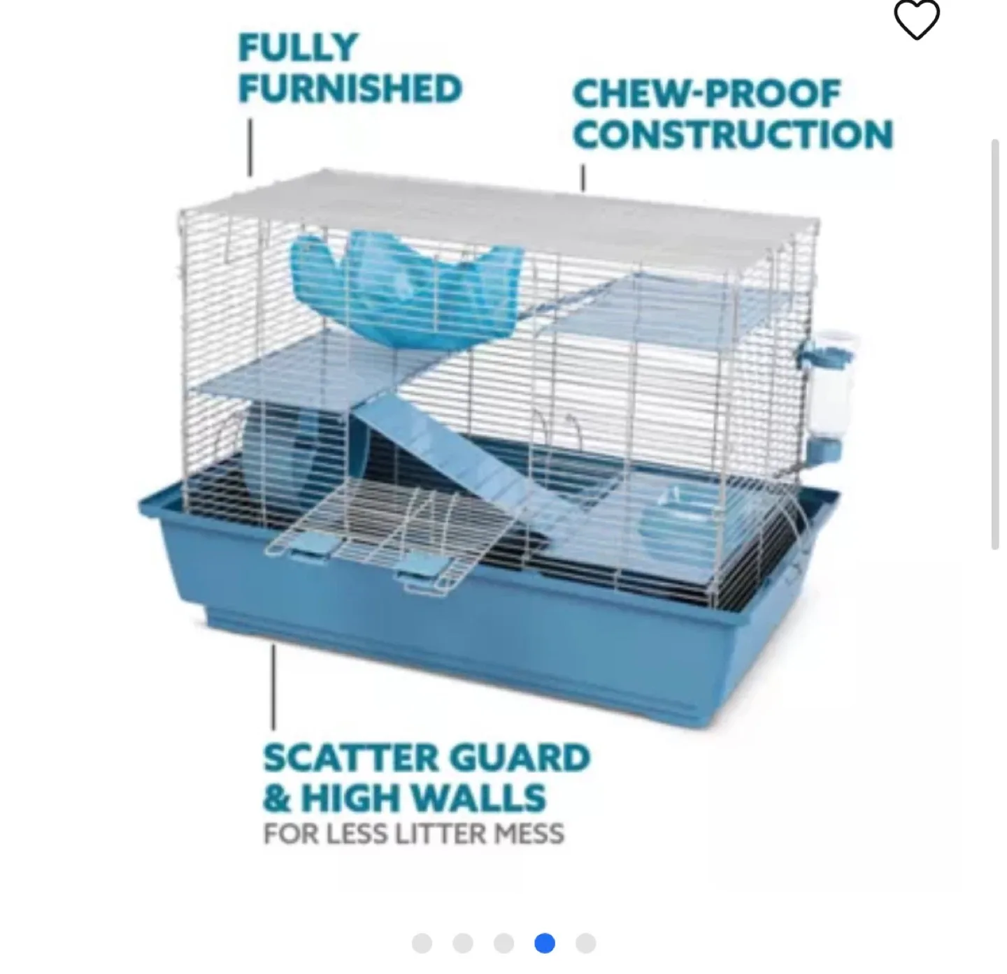 Small animal cage and accessories image indicator(8)