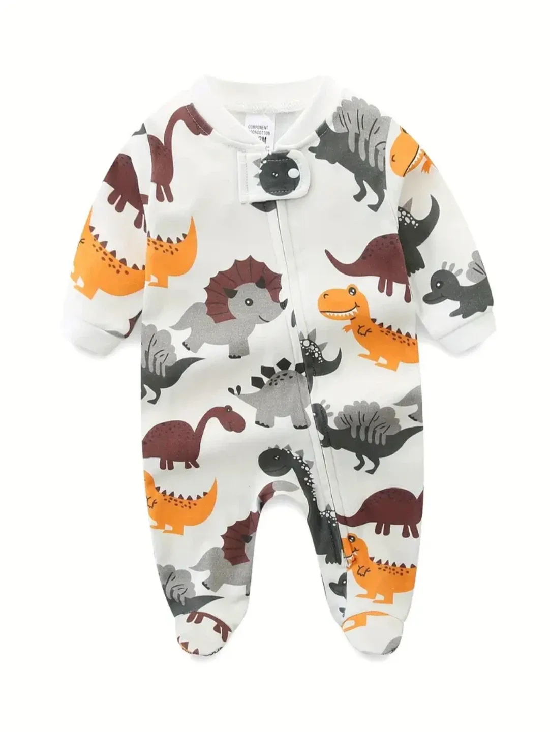 Romper/ Dinosaur Print Baby Onesie - Size 1-3M thumbnail