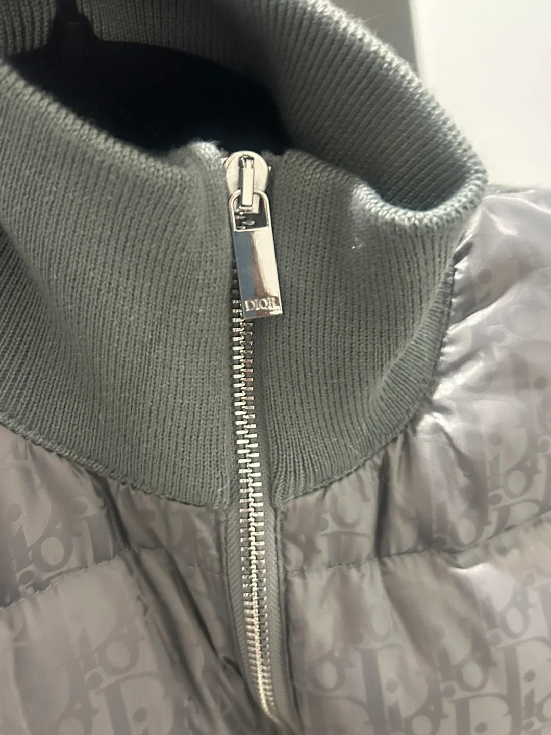 Dior Grey Puffer Jacket image indicator(3)